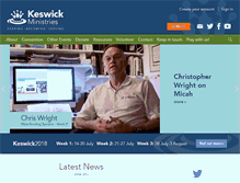 Tablet Screenshot of keswickministries.org